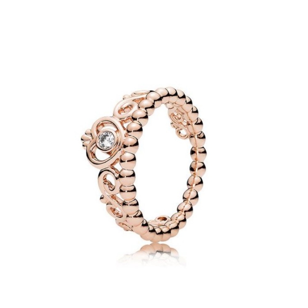 Pandora gold princess tiara ring